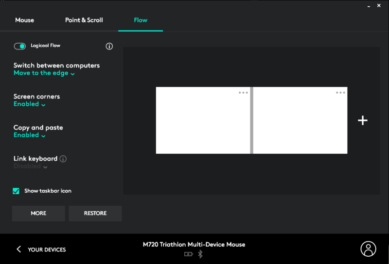 M720 Triathlon Multi-device mouse Setup