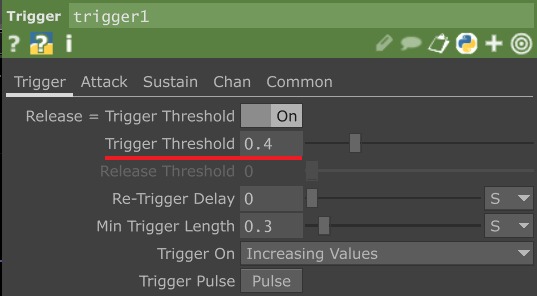 TriggerCHOP の閾値設定場所