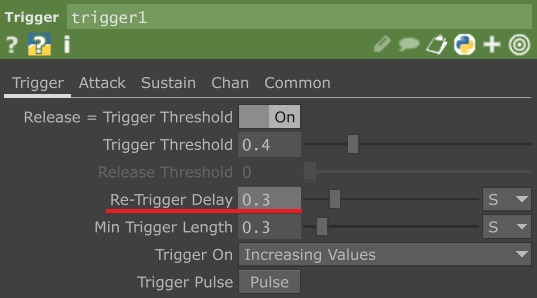 TriggerCHOPのインターバル設定