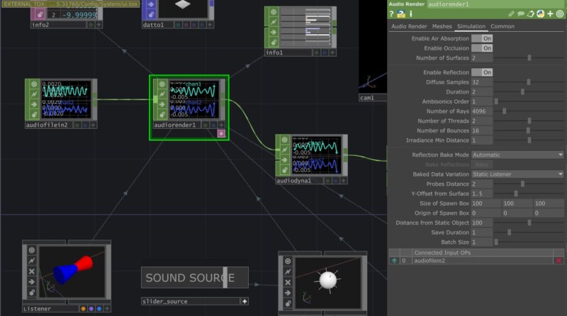 Audio Render CHOP "Simulation Mode"